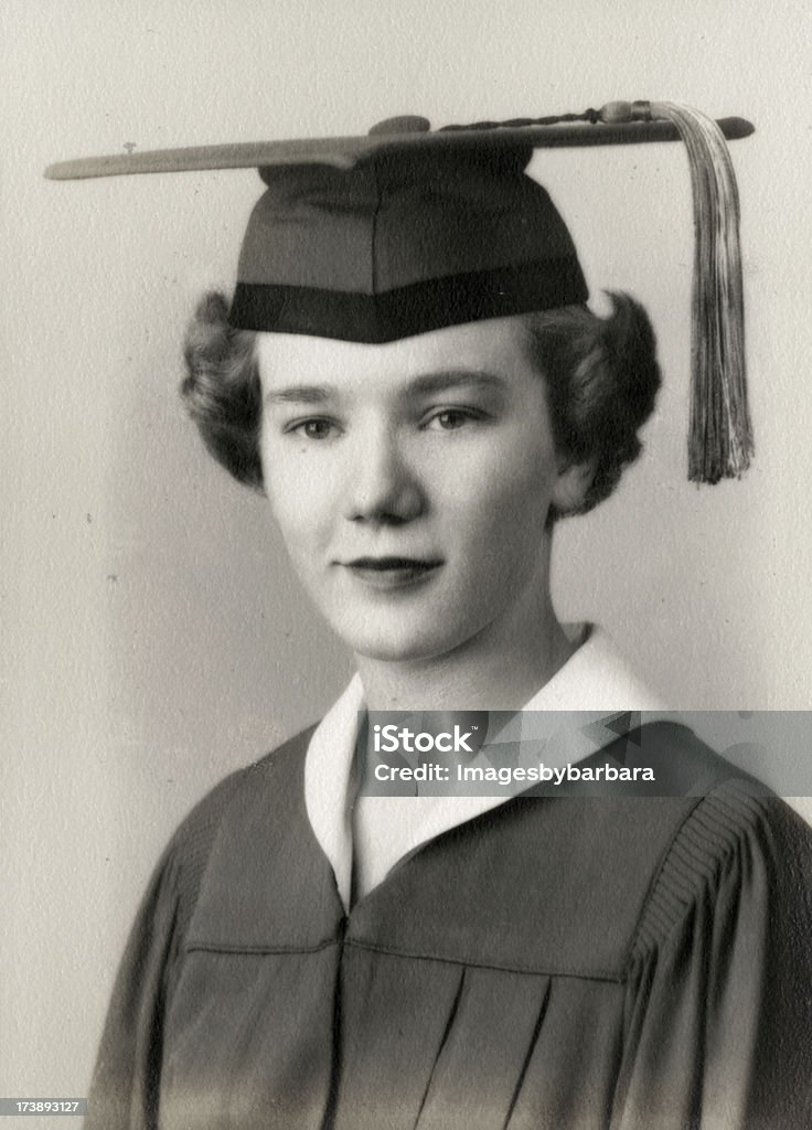 Graduate    View images from same session Graduate of 1956 Graduation Stock Photo