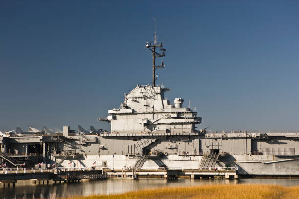istock Navy ship docked in the water 173893350
