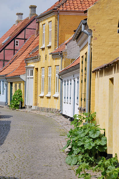 istock Small street and old houses 173893696