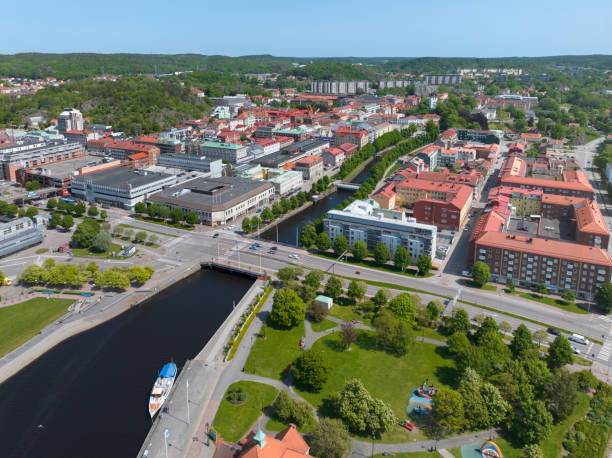 istock Aerial view of Uddevalla 1738941349