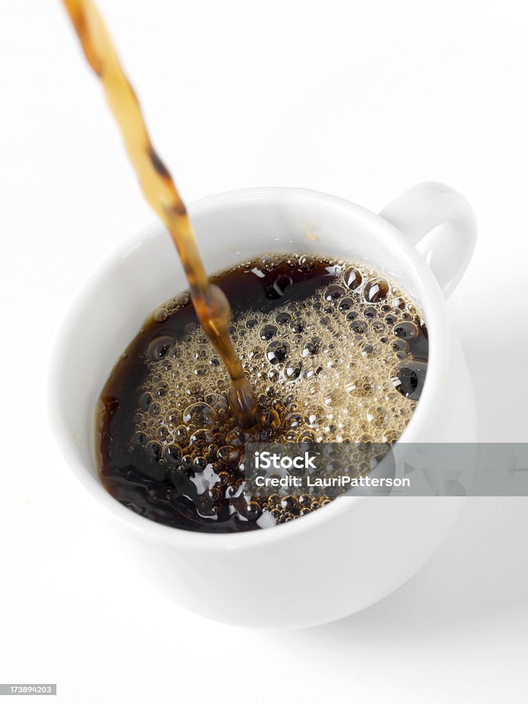 Versare il caffè - Foto stock royalty-free di Caffè - Bevanda
