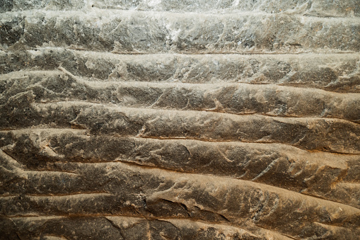 Wall in a salt mine, photo texture. High quality photo