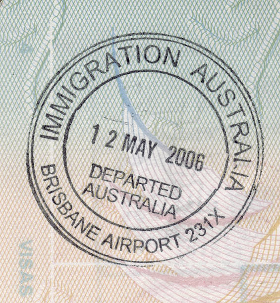 Australian immigration stamp