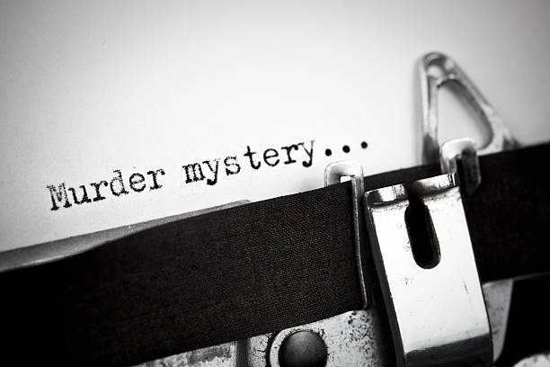 убийство mystery - typewriter classic old fashioned old стоковые фото и изображения