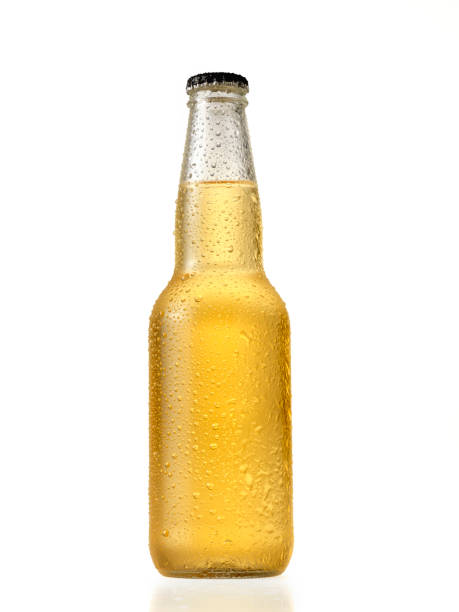 Bottle of Light Beer Bottle of Light Beer on White -Photographed on Hasselblad H3D-39mb Camera beer bottle photos stock pictures, royalty-free photos & images
