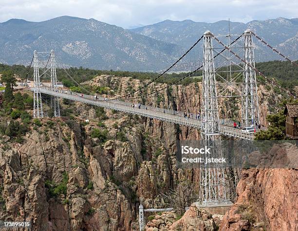 Colorado Suspension Bridge Stock Photo - Download Image Now - Royal Gorge Suspension Bridge, Colorado, Architectural Feature