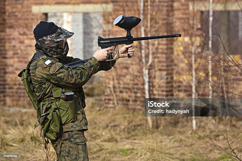 Paintball player - Foto de stock de Adulto royalty-free