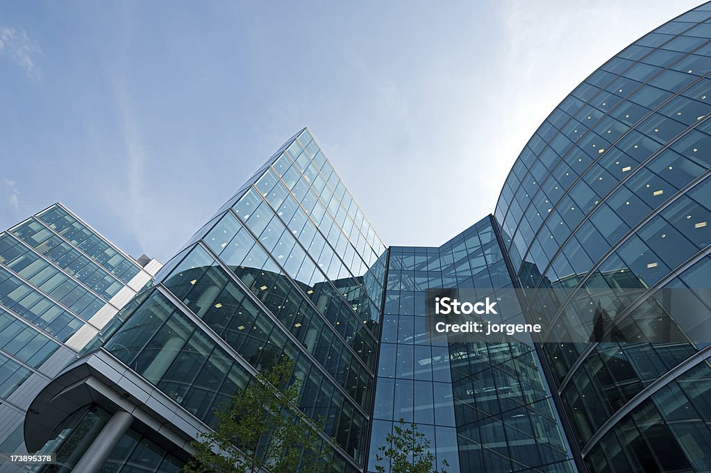 Офисное здание в финансового района Лондона - Стоковые фото Бирюзовый роялти-фри