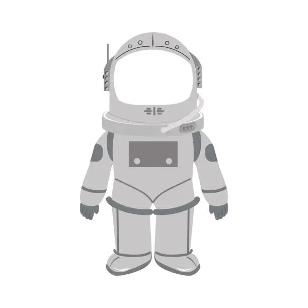 Vector illustration of Astronaut suit props for space