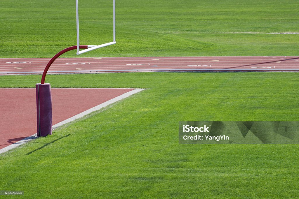 Football Field und Track - Lizenzfrei Football-Feld Stock-Foto