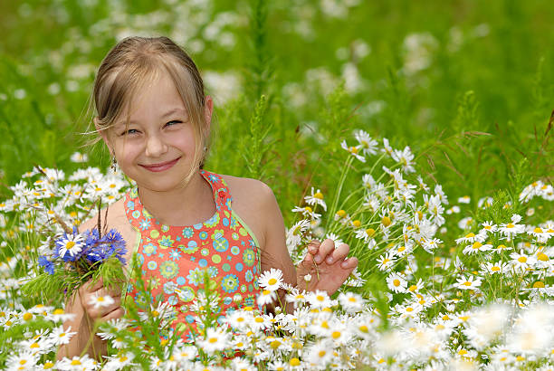 istock Cute girl on meadow 173895573