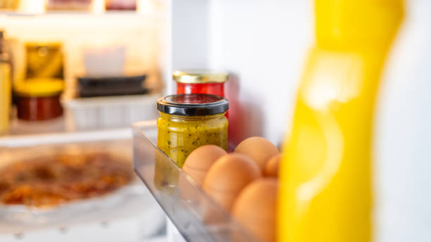 istock Food on a refrigerator shelf 1738956510