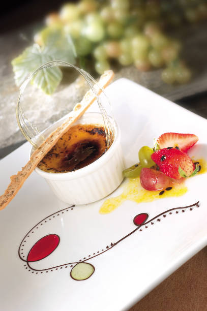 istock Fancy sweet desserts on white plate 1738958187