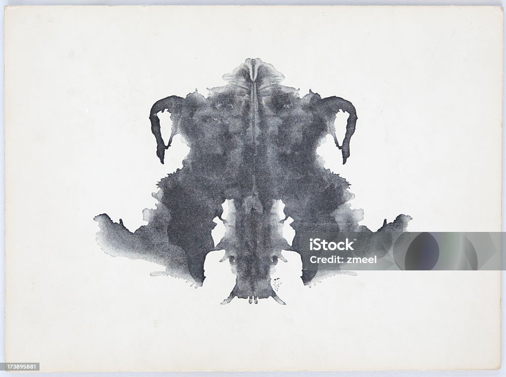 Tinta nódoa de Rorschach - Foto de stock de Teste de Rorschach royalty-free