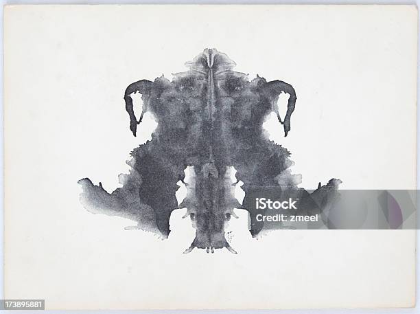 Foto de Tinta Nódoa De Rorschach e mais fotos de stock de Teste de Rorschach - Teste de Rorschach, Experimento, Tinta - Instrumento de escrita