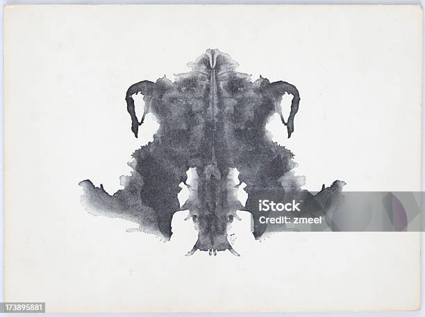 Rorschach Чернильных Пятен — стоковые фотографии и другие картинки Тест Роршаха - Тест Роршаха, Научный эксперимент, Чернила