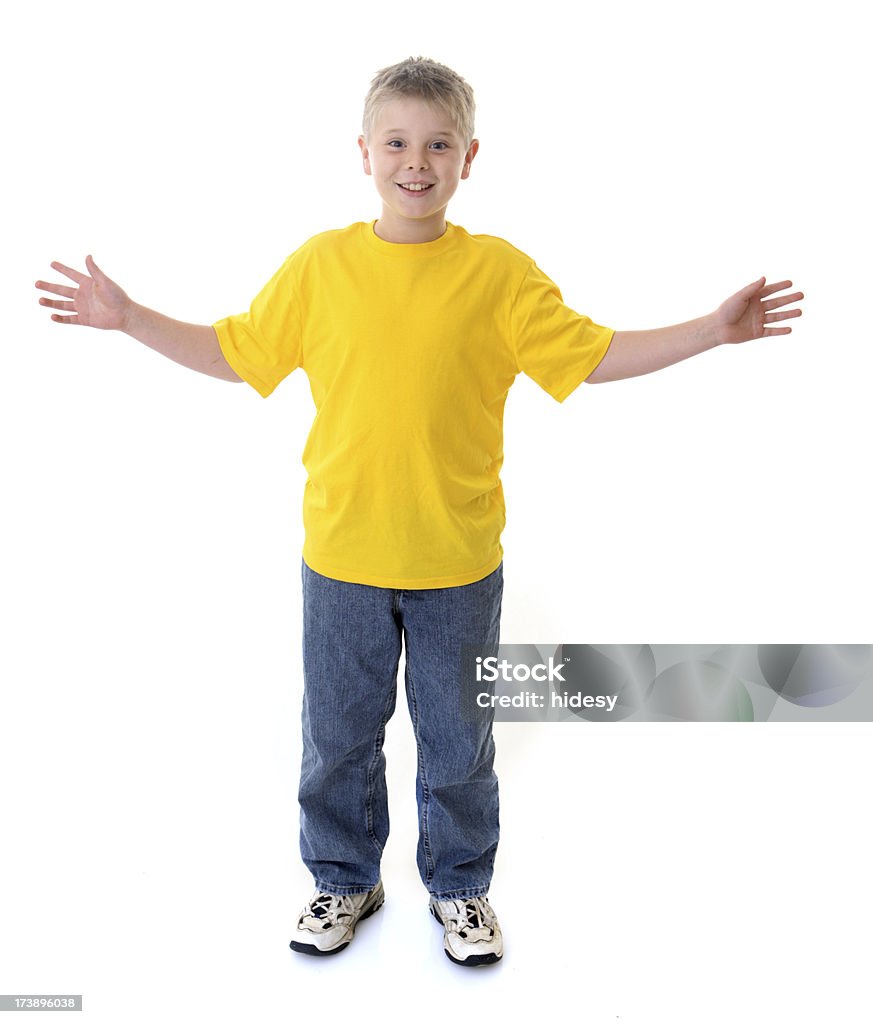 Boy sobre fondo blanco - Foto de stock de Abierto libre de derechos