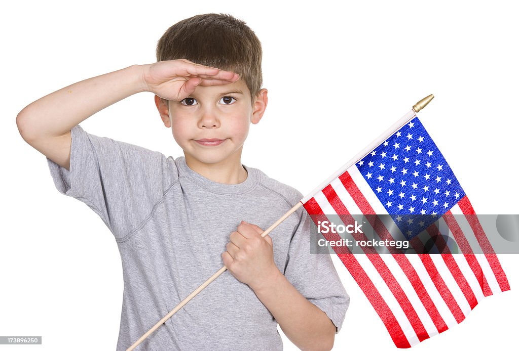 Flagge Salute - Lizenzfrei 4. Juli Stock-Foto