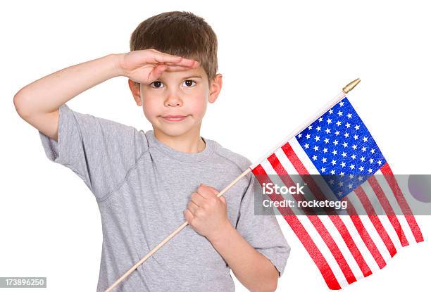 Flagge Salute Stockfoto und mehr Bilder von 4. Juli - 4. Juli, Amerikanische Flagge, Amerikanischer Treueschwur