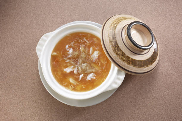 istock Shark fin soup with crab meat 1738964078