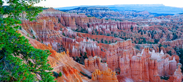 Hoodoos in Bryce Canyon, seen from Sunset Point Point in Bryce Canyon National Park, Utah.