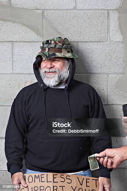 Only A Buck Stock Photo - Download Image Now - Homelessness, Veteran, Black Color