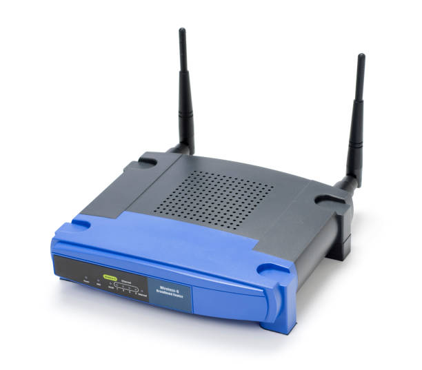 Wireless Network Router stock photo