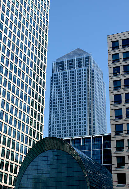 istock Tall buildings at Canary Wharf 173898559