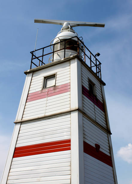 landspitze leuchtturm in der hartlepool - hartlepool stock-fotos und bilder