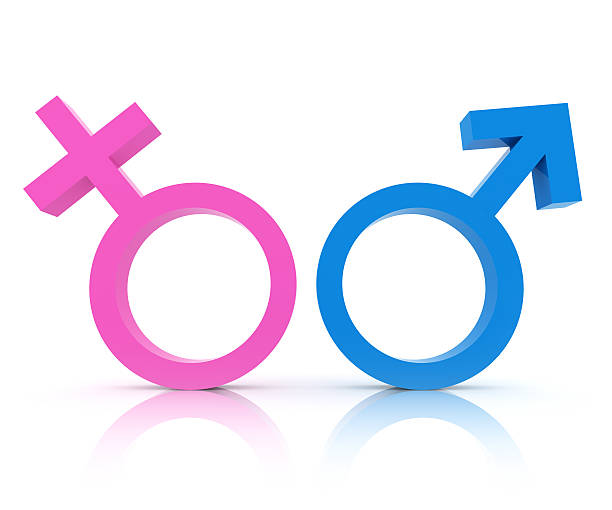 Gender Symbols  feminine symbol stock pictures, royalty-free photos & images