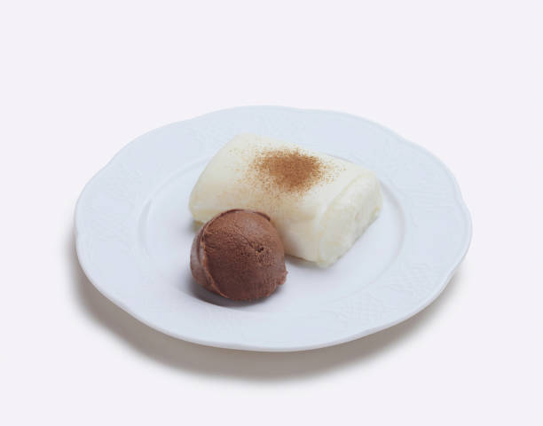 istock Chocolate ice cream with Traditional Turkish  dessert 1738989516