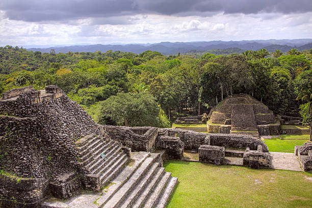 istock Belize: Mayan Ruins at Caracol, view from the Main Temple 173899196
