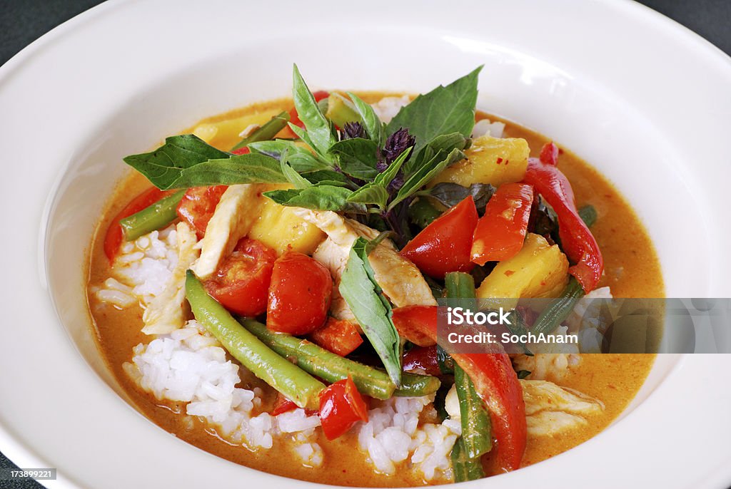 Thai czerwonym Curry - Zbiór zdjęć royalty-free (Gaeng phet gai)