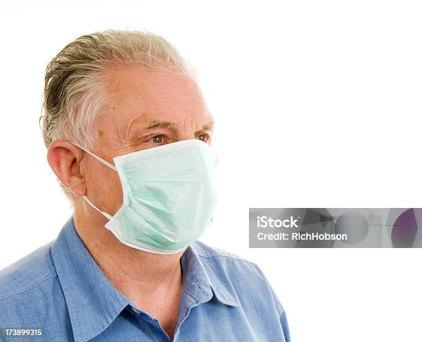 Senior Male With Face Mask Stock Photo - Download Image Now - 70-79 Years, Adult, Beauty