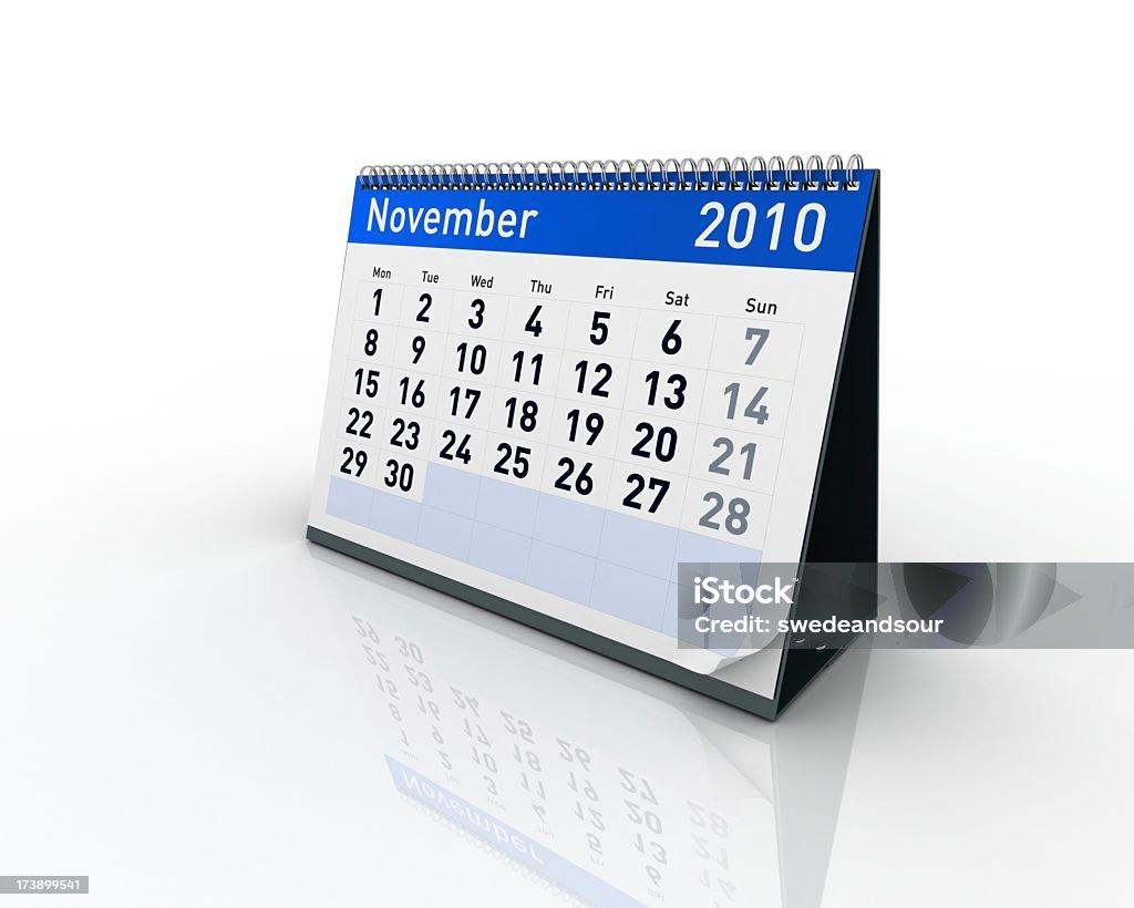Kalendarz-listopada 2010 r. - Zbiór zdjęć royalty-free (2010)