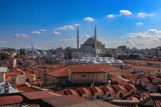 Rooftop of grandbazaar in Istanbul Turkey. Landscape