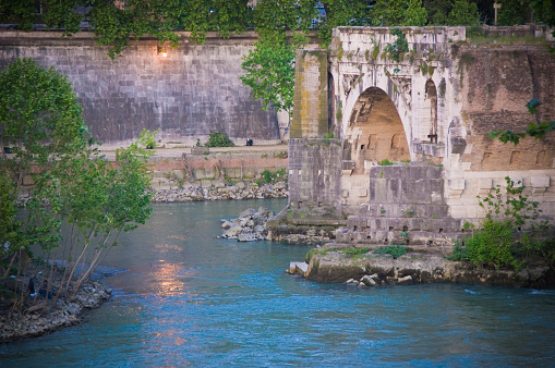 Ruined Bridge over Tiber