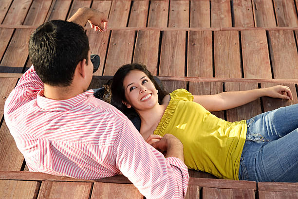 istock Beautiful couple relaxing 173900063