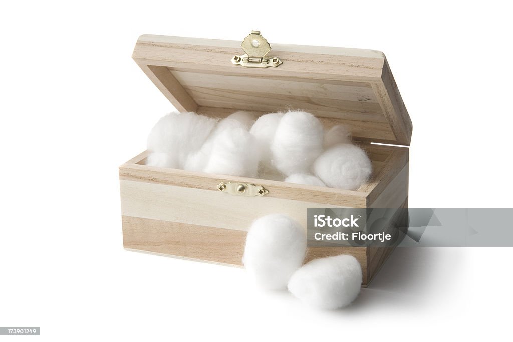 Banheiro: Bolas de algodão - Foto de stock de Artigos de Toucador royalty-free
