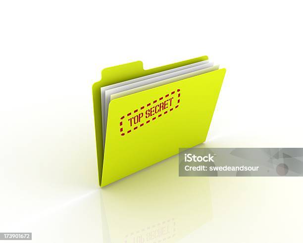 Archiving Folder Top Secret Stock Photo - Download Image Now - Archives, Backup, Computer Graphic