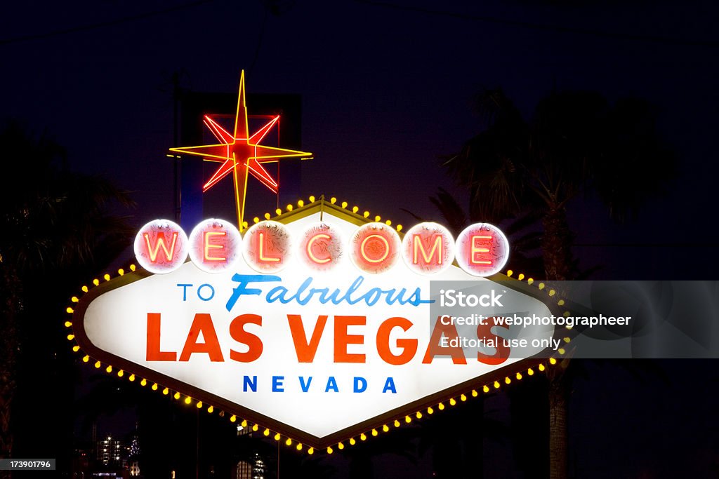 Las Vegas Sign - Lizenzfrei Ankunft Stock-Foto