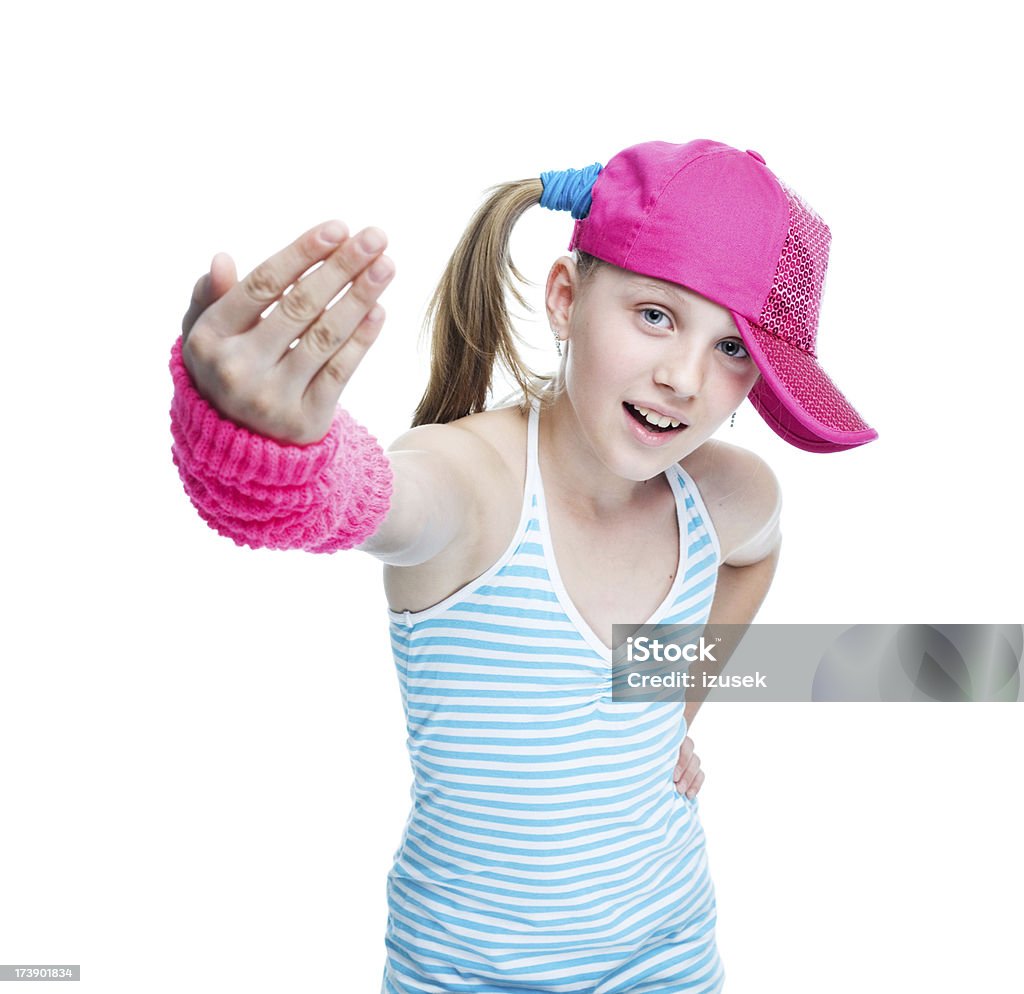 Chica adolescente comportamiento que representan - Foto de stock de 10-11 años libre de derechos