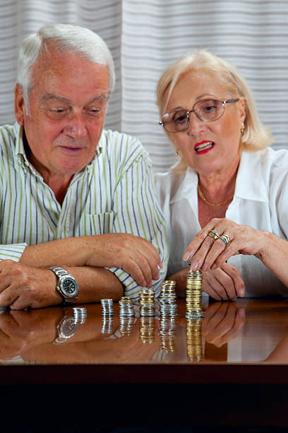 istock Happy senior couple savings 173901995