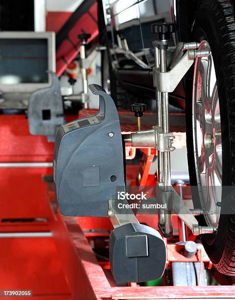 Wheel Alignment And Balancing Stock Photo - Download Image Now - Accuracy, Business, Business Finance and Industry