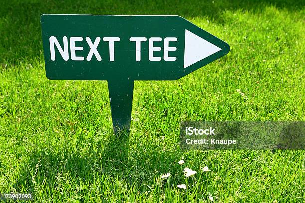 Next Tee Stock Photo - Download Image Now - Sign, Golf, Golf Course