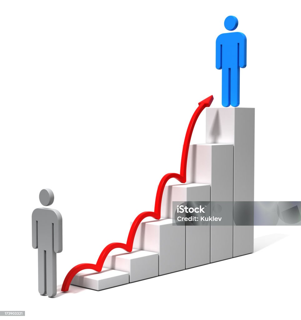 O crescimento - Foto de stock de A Escada do Sucesso royalty-free
