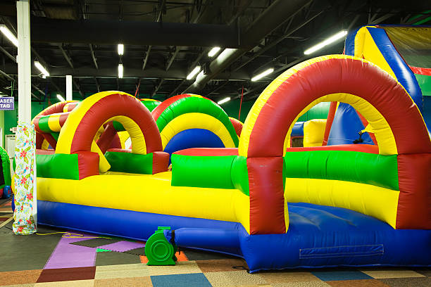 Inflatable Playground Indoors Inflatable playground indoors. mm1 stock pictures, royalty-free photos & images