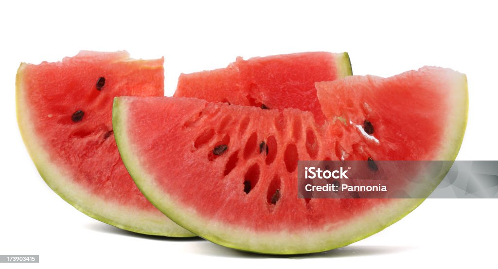 Watermellon fatias - Foto de stock de Fundo Branco royalty-free