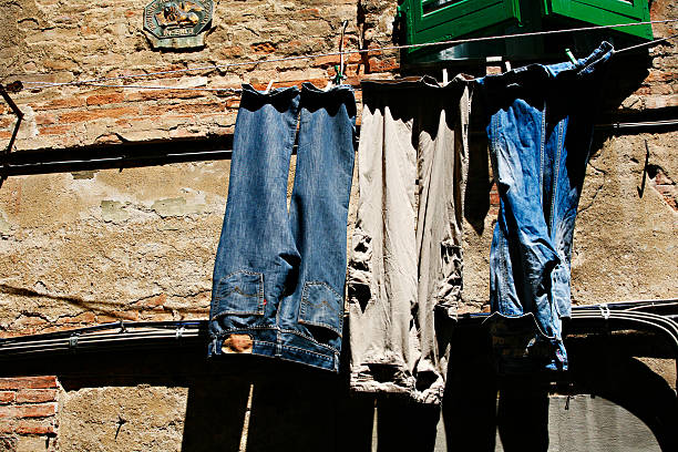 Hanging Laundry stock photo