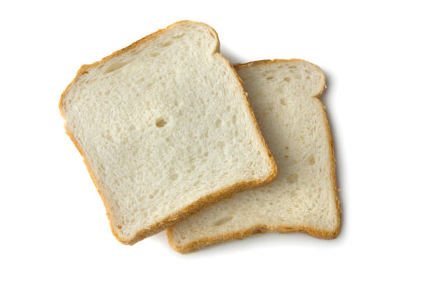 istock Bread: Slice of White Bread Isolated on White Background 173903742